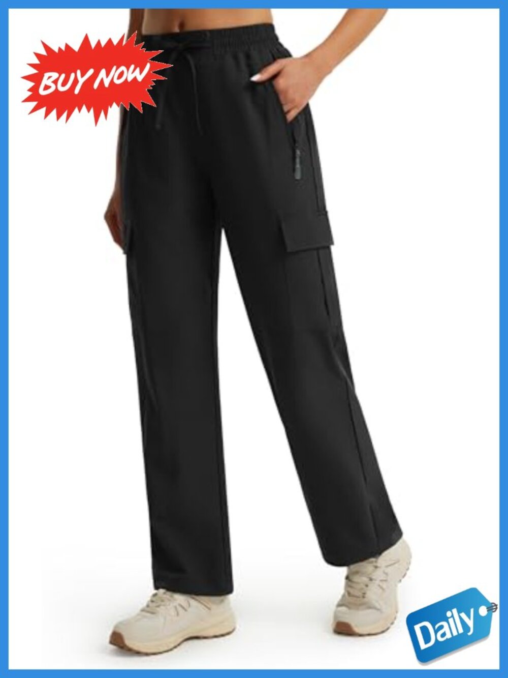 Libin Women's Hiking Pants Cargo Quick Dry UPF 50+ Lightweight Outdoor